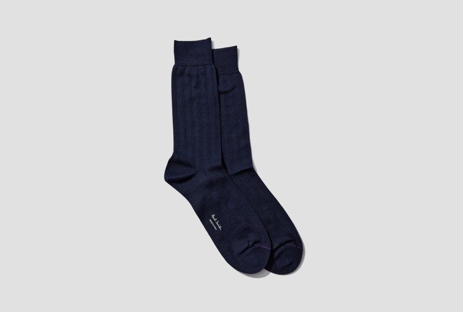 Accessories Paul Smith | Men Sock Rib Plain M1A-800Mo-J215 Navy